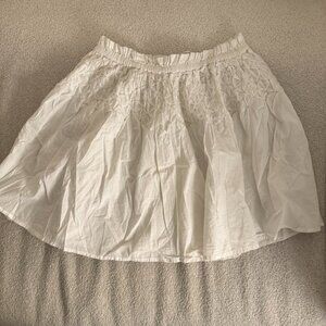 Merlette Elysian Skirt White with Gold Dots XS